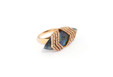 Labradorite and gold ring