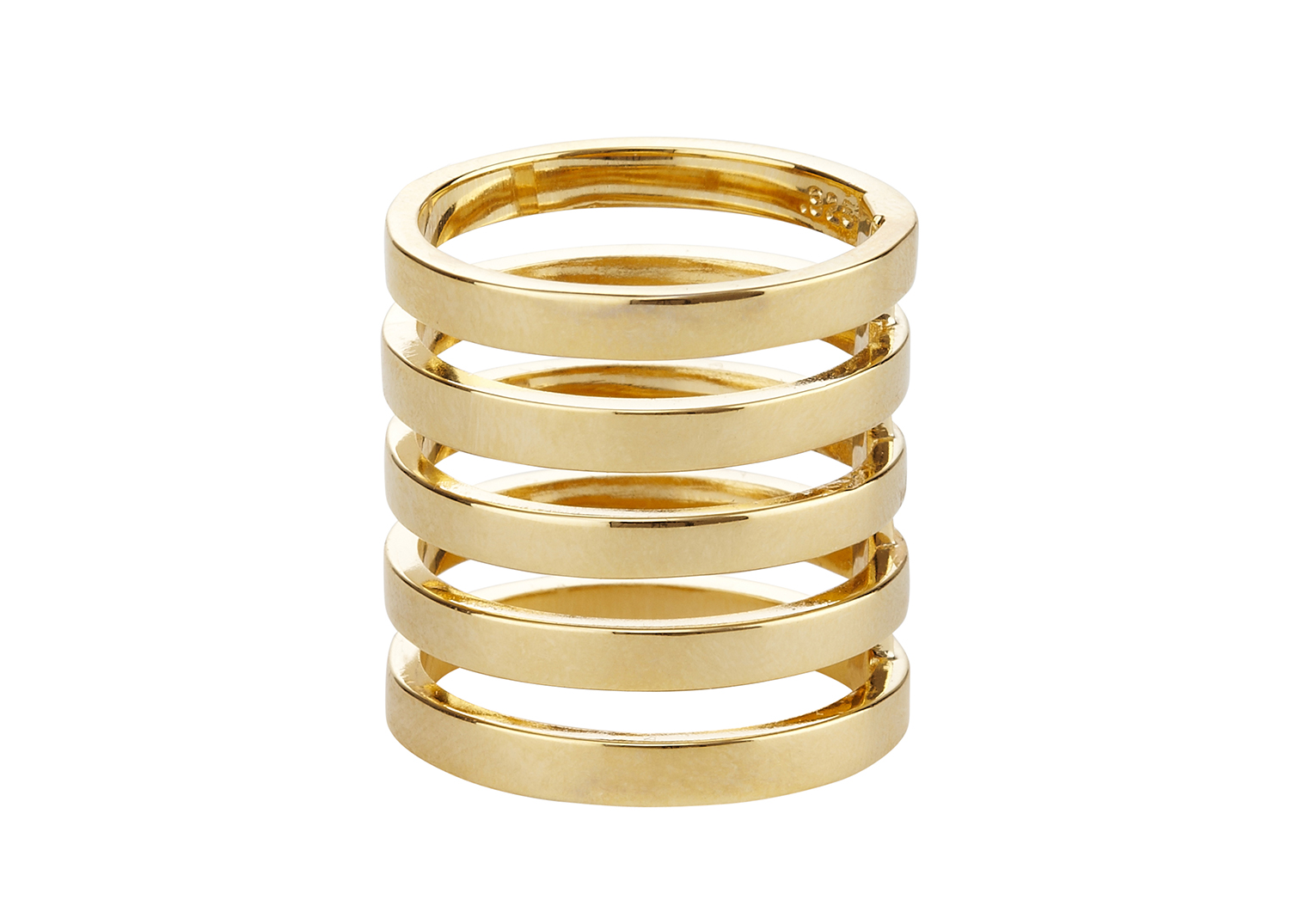 Campbell Gold Floating Stacker Ring | Latest Revival