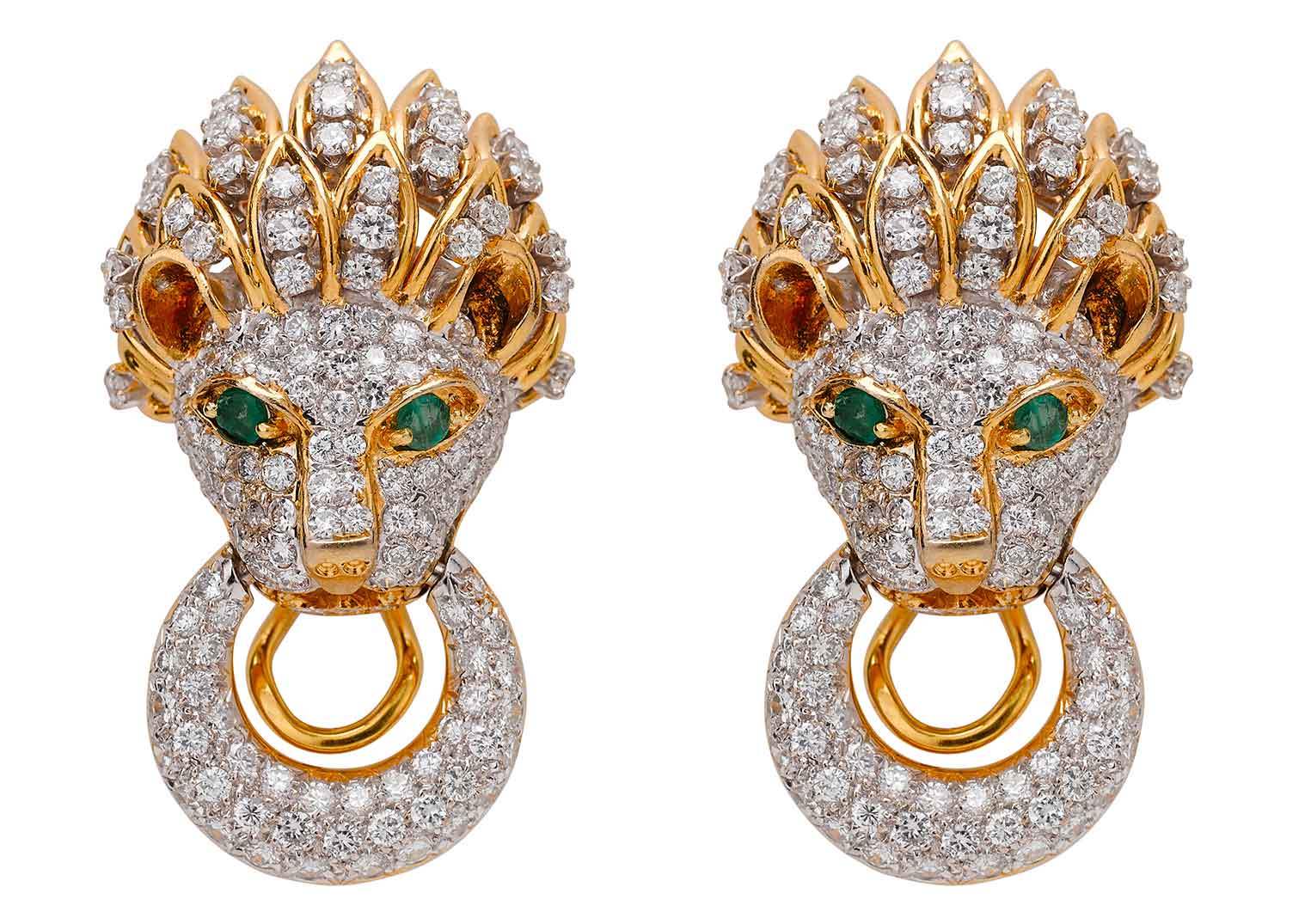 Oro leoni earrings Clearance